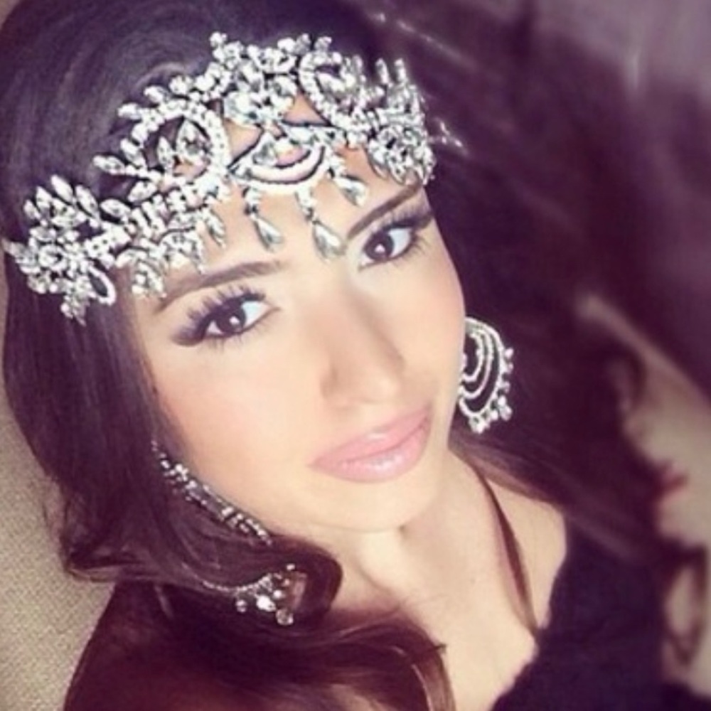 Crystal tiara headband